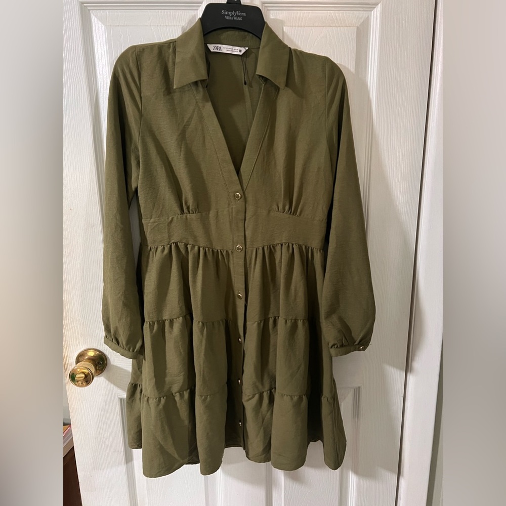 Zara dress — olive color